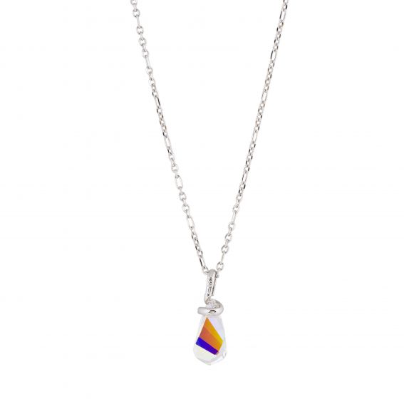ovale Swarovski munt kristal ketting