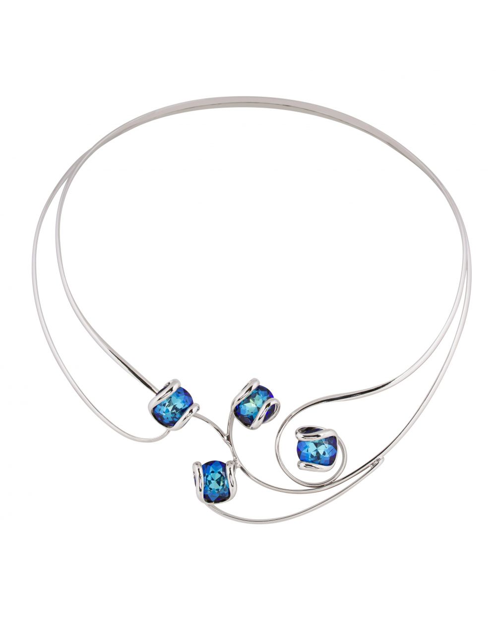Collier Andrea Marazzini - Cristal Swarovski Cherry Bermuda Blu Large