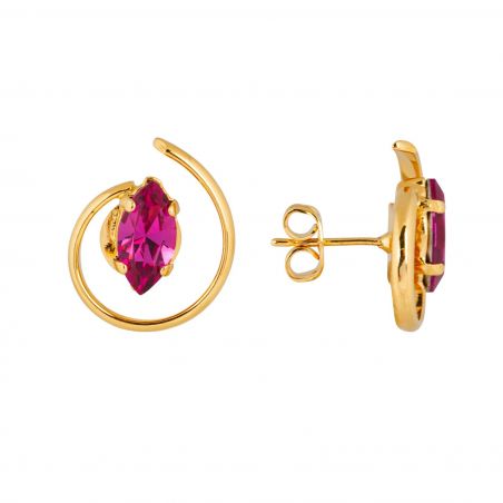 Boucles d'oreilles Andrea Marazzini - Cristal Swarovski Navette F09 Arlequine Lobo