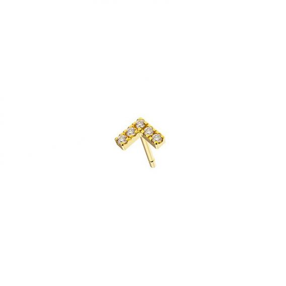 Boucles d'oreilles Agra (1 unité) - 5 diamants - Bijoux en argent