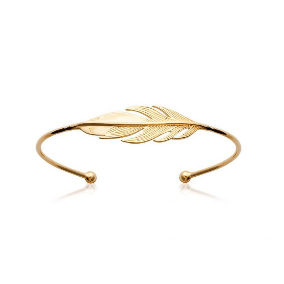 Gouden veer armband