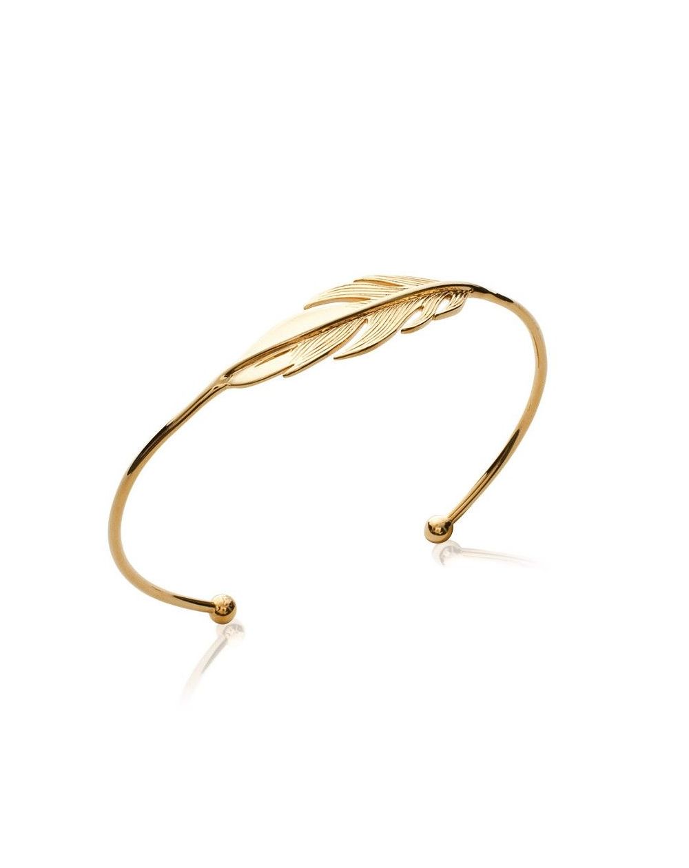 Gouden veer armband