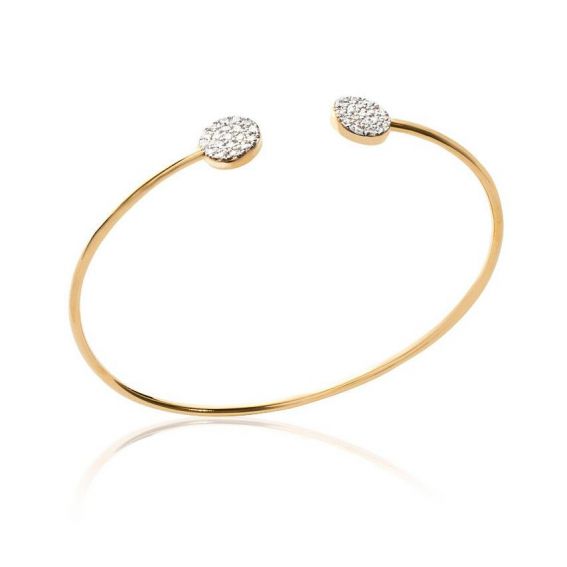Golden feather bangle