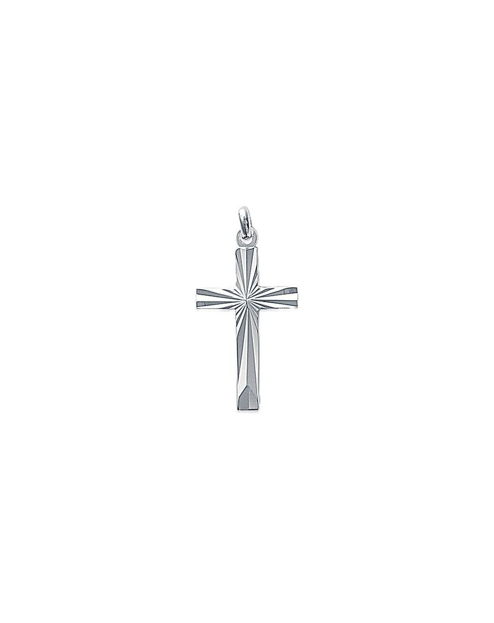 Pendentif croix ciselée en argent - Bijoux en argent 925