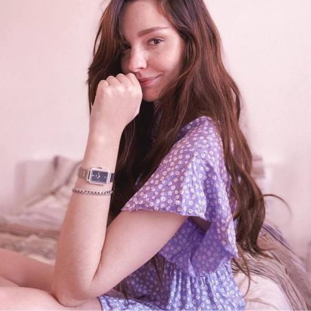 CLUSE horloge - Triomphe Steel White Pearl, zilverkleurig