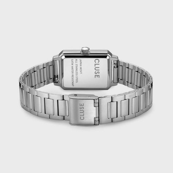 CLUSE horloge - Triomphe Steel White Pearl, zilverkleurig