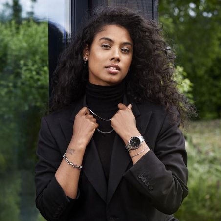 CLUSE horloge - Triomphe Steel White Pearl, zilverkleurig