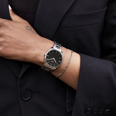 CLUSE horloge - Triomphe Steel White Pearl, zilverkleurig