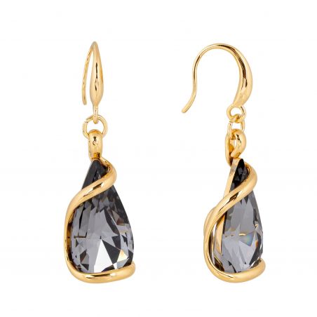 Boucles d'oreilles Andrea Marazzini - Cristal Swarovski Florence Silver Night