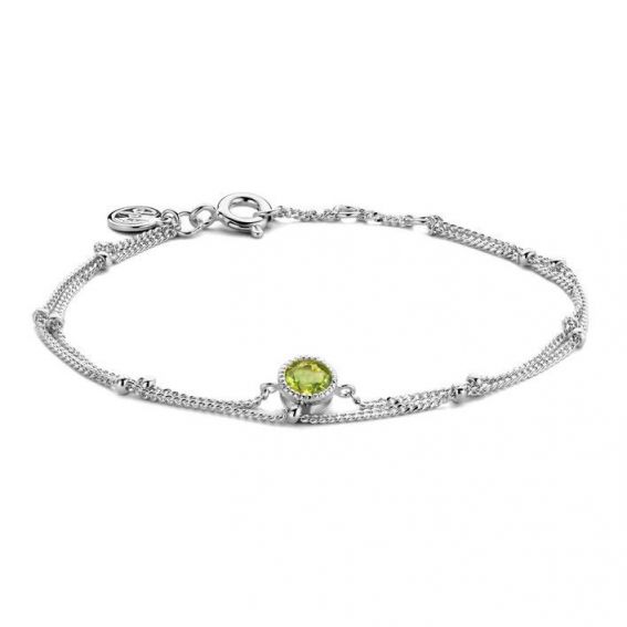 Bracelet Blossom Diamanti Per Tutti - 1 peridot - Bracelet argent