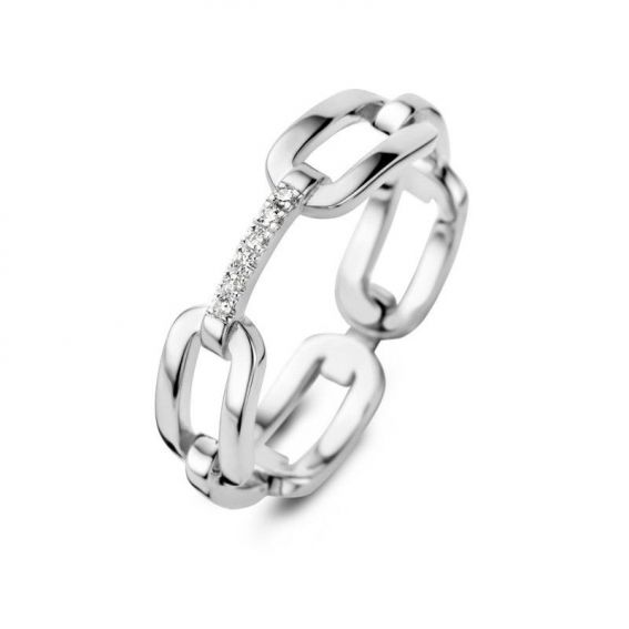 Bague Diamanti Per tutti Unchain - Bague en argent 6 diamants