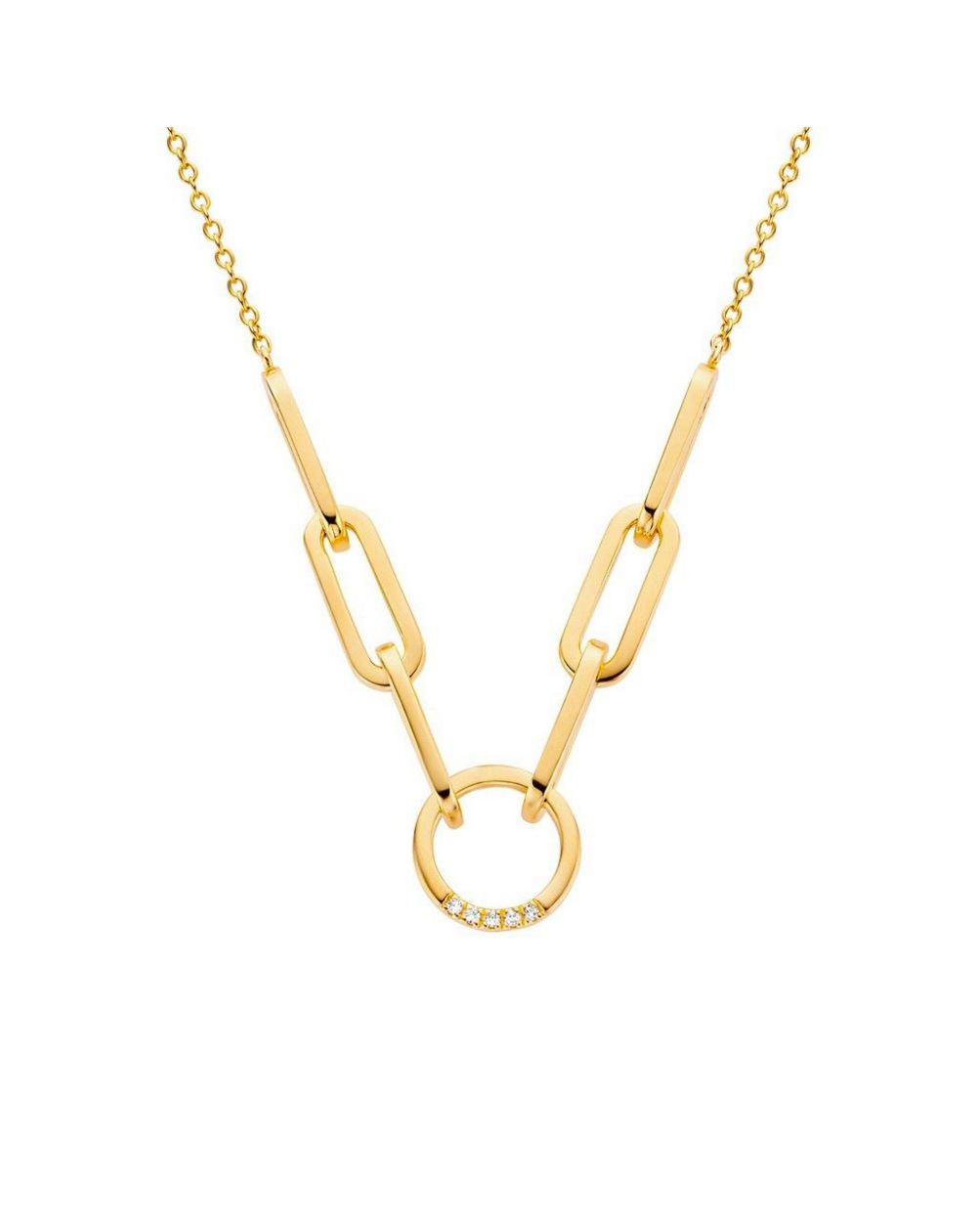 Collier Break-Away - 5 diamants - Bijoux en argent avec diamants