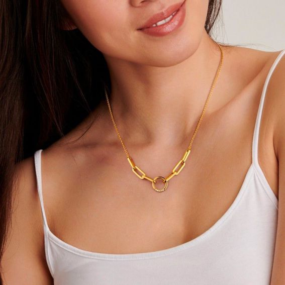 Collier Break-Away - 5 diamants - Bijoux en argent avec diamants