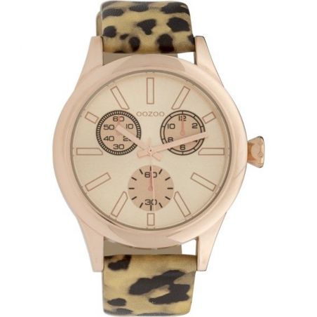 Montre Oozoo Timepieces C9797 brown leopard - Marque de montre Oozoo