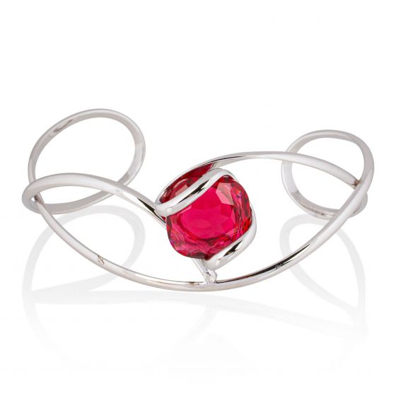 Marazzini Murano White Opal Swarovski crystal bracelet