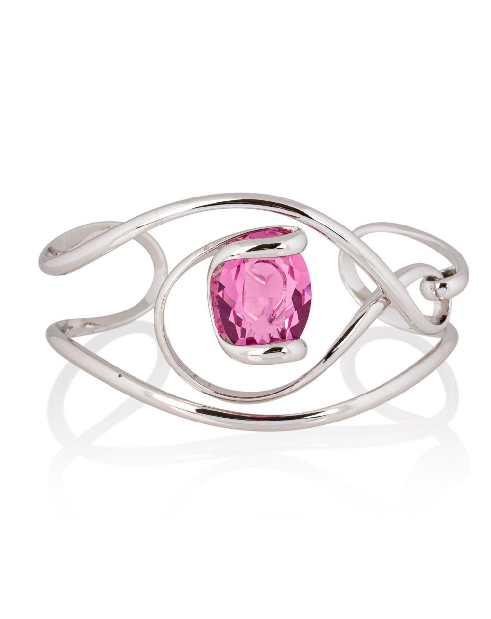 Andrea Marazzini bijoux - Bracelet cristal Swarovski Ovale Fuchsia BR2