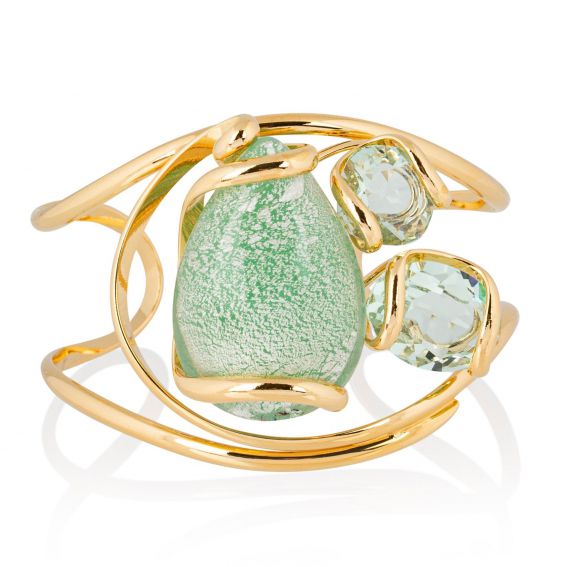 Andrea Marazzini bijoux - Bracelet cristal Swarovski Big Drop Venice Peridot