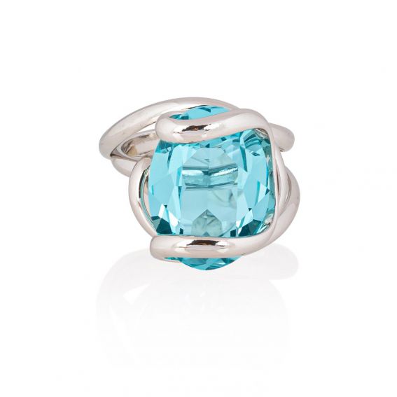 Andrea Marazzini - Bague cristal Swarovski Ovale Light Turquoise
