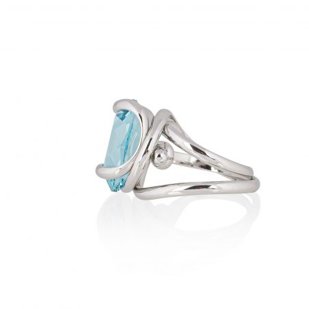 Andrea Marazzini - Bague cristal Swarovski Ovale Light Turquoise