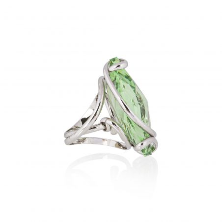 Andrea Marazzini - Bague cristal Swarovski Big Drop Peridot
