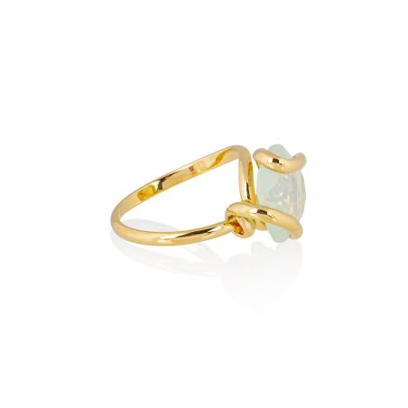 Marazzini Swarovski Crystal Big Drop Peridoot Ring