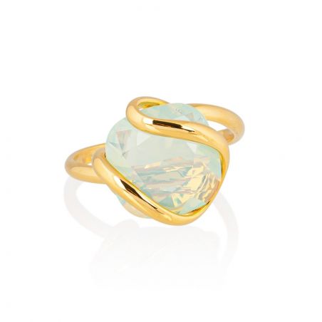 Andrea Marazzini - Bague cristal Swarovski Mini Green Opal