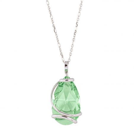 Marazzini Swarovski Crystal Big Moondust Vitral Light Necklace