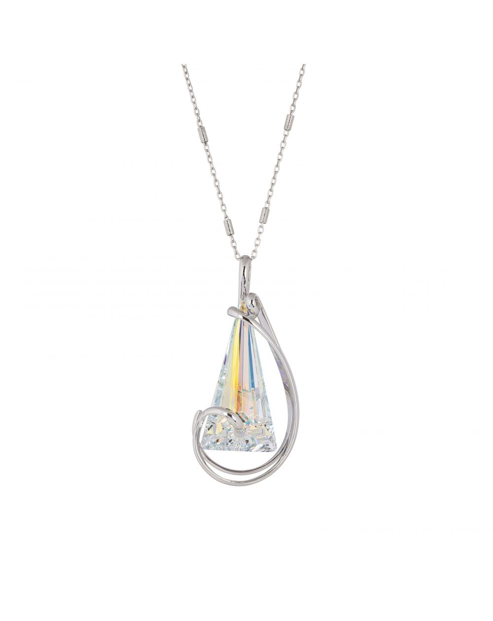 Marazzini Swarovski Crystal Big Moondust Vitral Light Necklace
