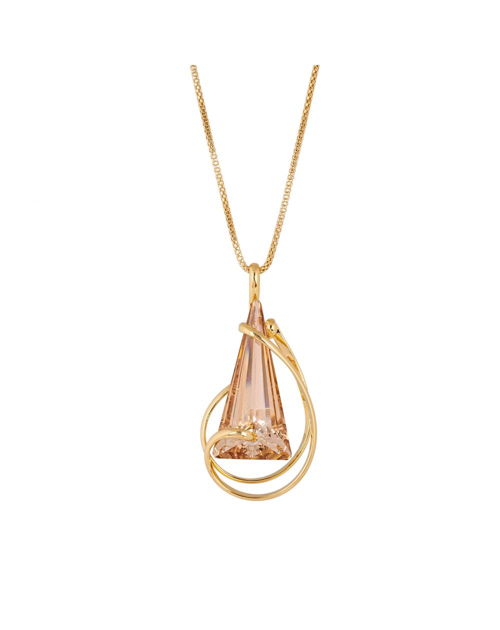 Marazzini Swarovski Crystal Big Moondust Vitral Light Necklace