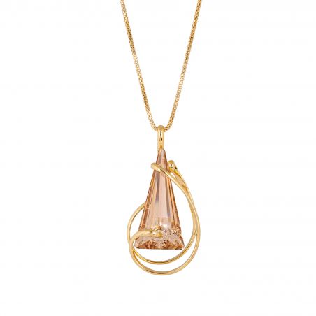 Marazzini Swarovski Crystal Big Moondust Vitral Light Necklace