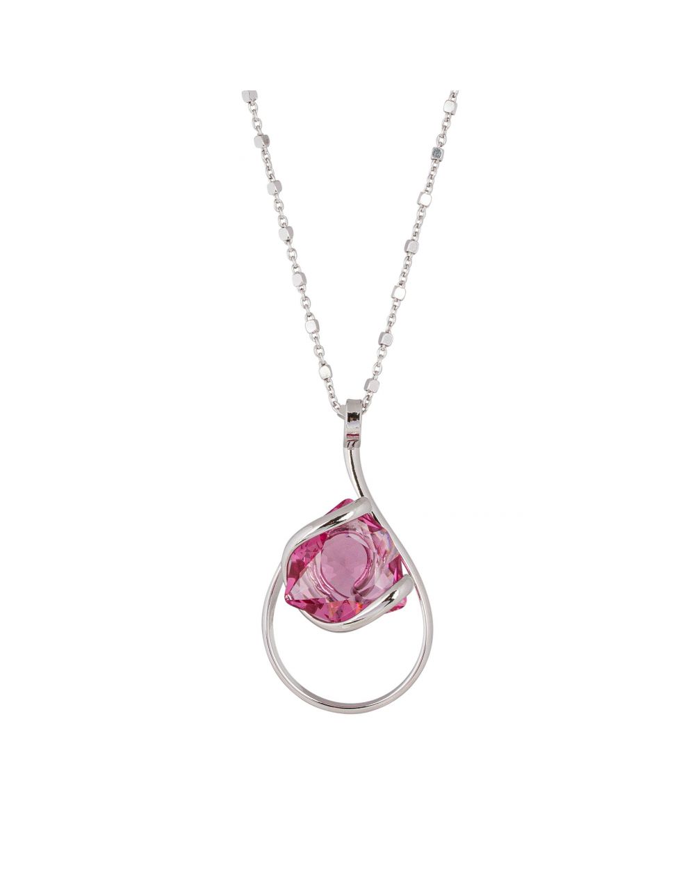 Marazzini Swarovski Crystal Big Moondust Vitral Light Necklace