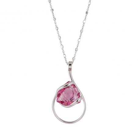Marazzini Swarovski Crystal Big Moondust Vitral Light Necklace