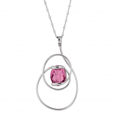 Marazzini Swarovski Crystal Big Moondust Vitral Light Necklace