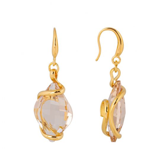 Siam Medina Navette Swarovski Crystal Earrings