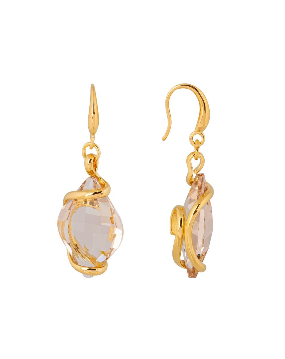 Boucles d'oreilles Andrea Marazzini - Cristal Swarovski Lemon Silk