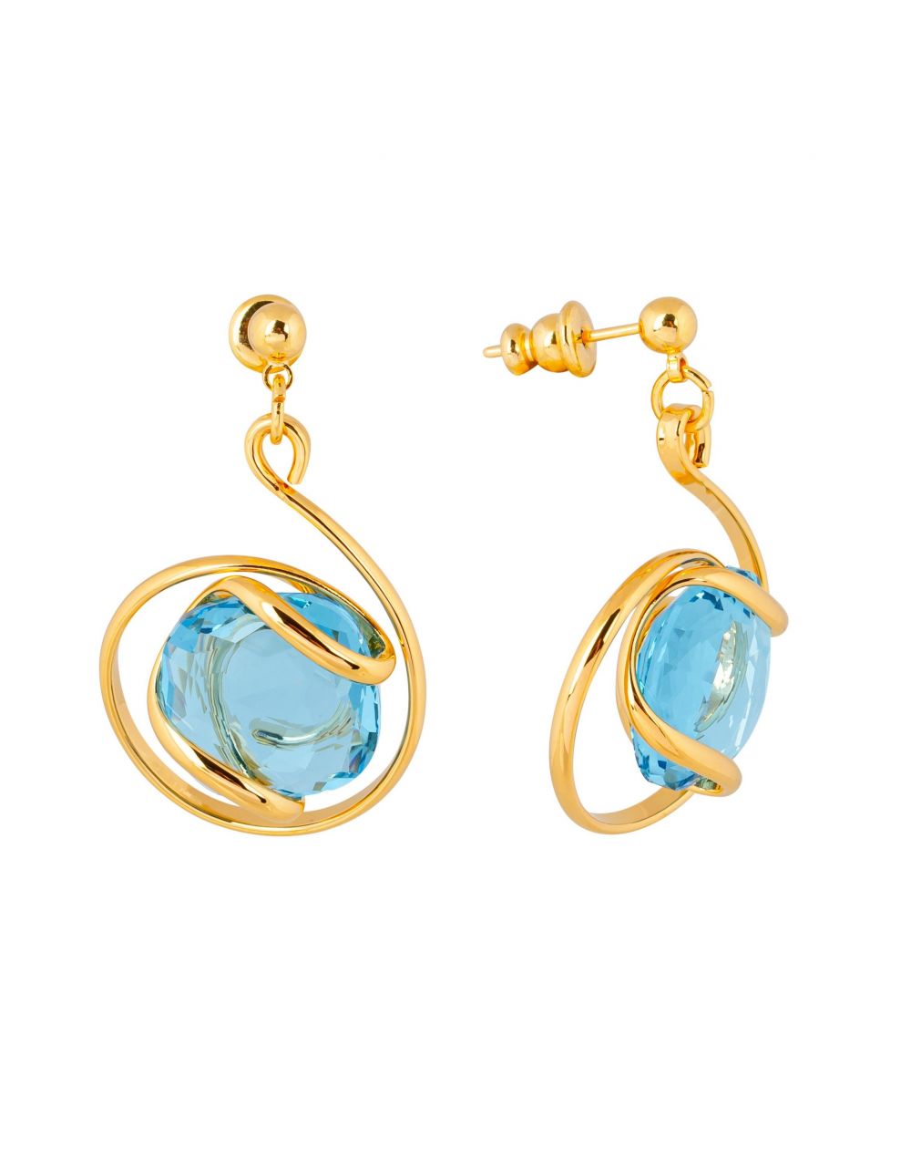 Boucles d'oreilles Andrea Marazzini - Cristal Swarovski Riflessi Aquamarine