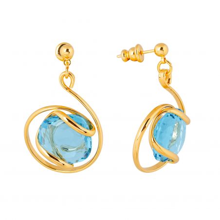 Boucles d'oreilles Andrea Marazzini - Cristal Swarovski Riflessi Aquamarine