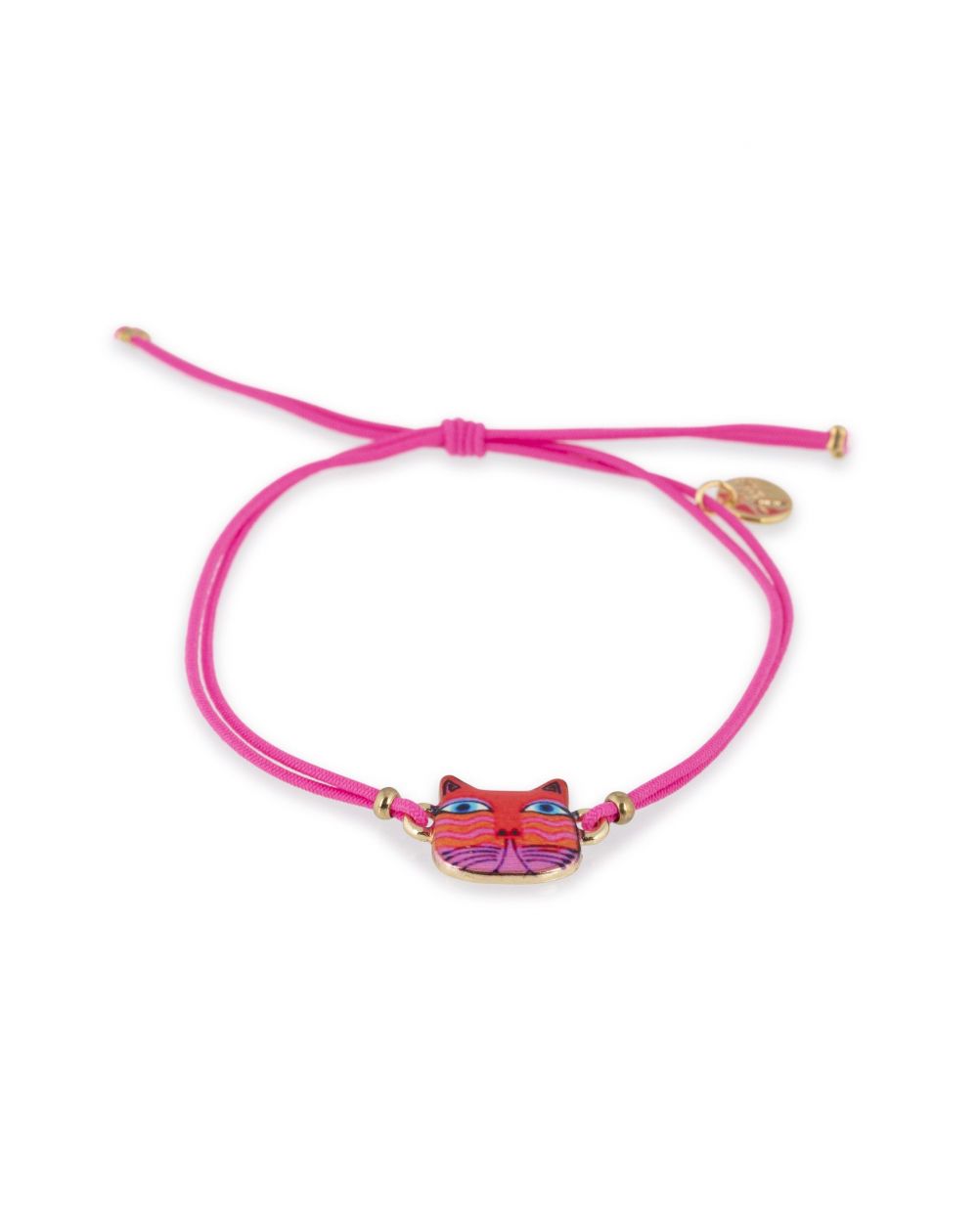 Bracelet 7bis lolcat, chat fuchsia - Bracelets bijoux de la marque 7bis