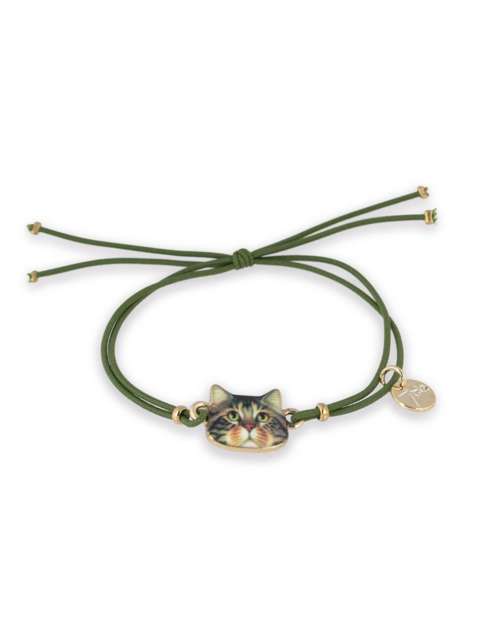Bracelet 7bis lolcat, chat khaki - Bracelets bijoux de la marque 7bis