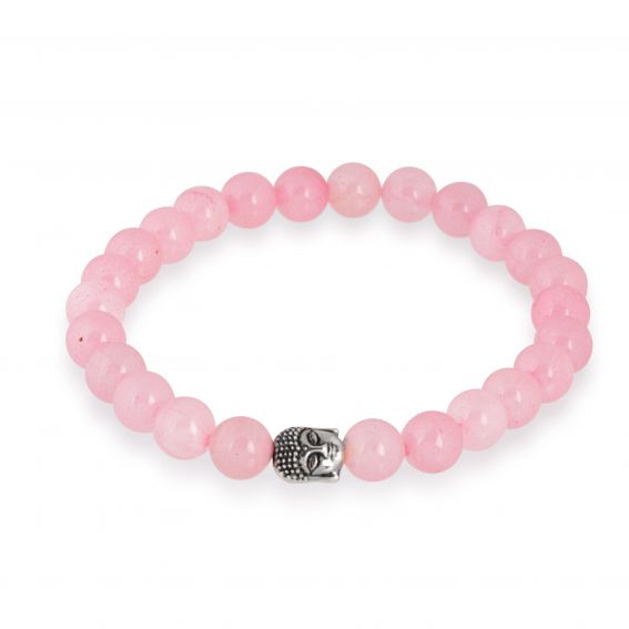 Bracelet Göshö [Tendresse] Quartz rose brillant - Pierres naturelles