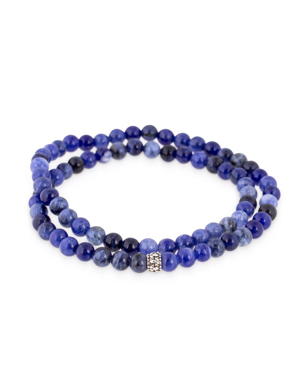 Bracelet Göshö [Confiance en soi] Sodalite brillant double tour - Pierres naturelles