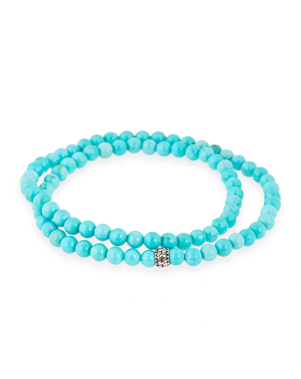[Afslanken] Glanzend turquoise Howliet - Armband Göshö