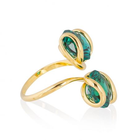 Ring Marazzini Swarovski Kristal Ovaal Licht Turkoois