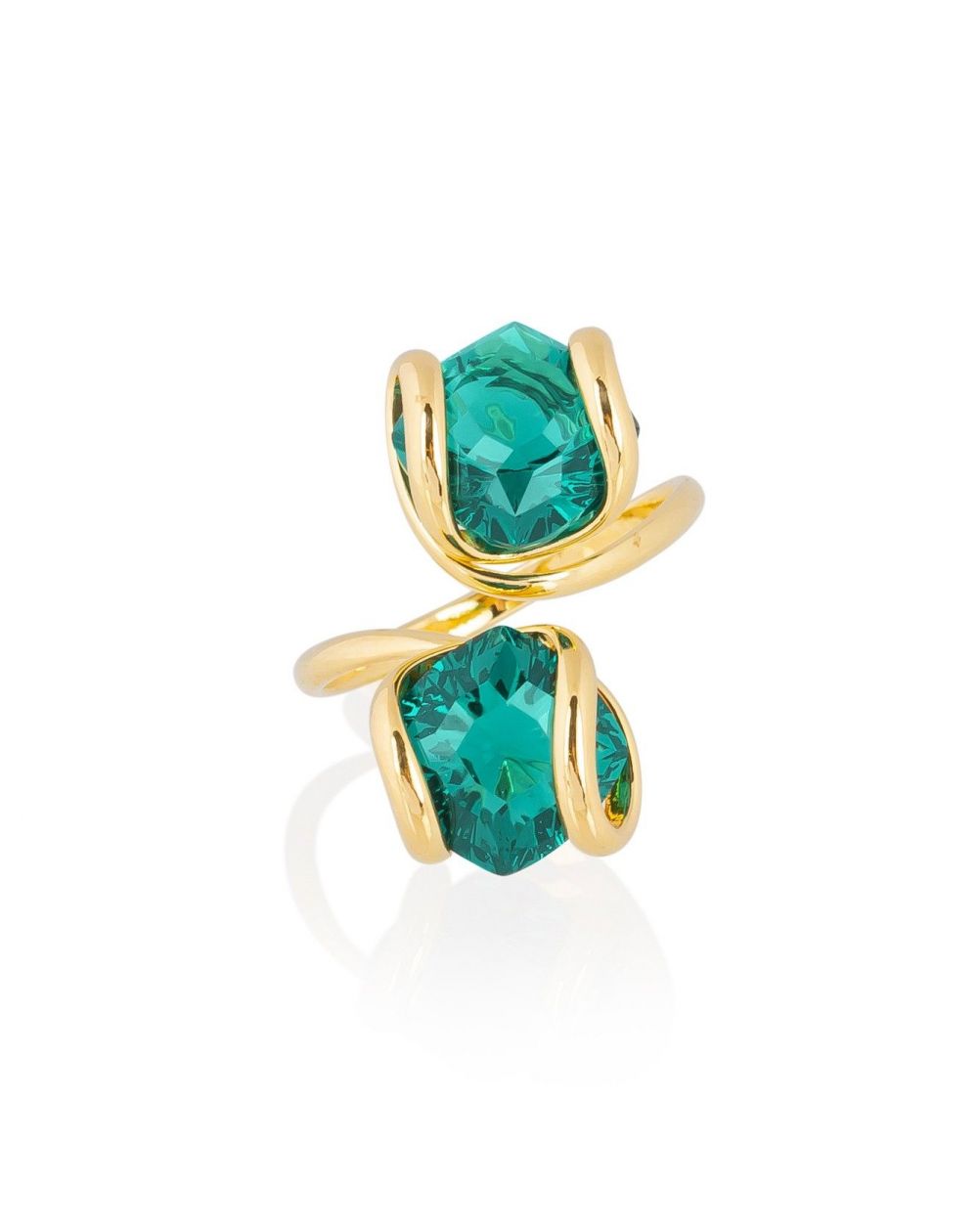 Ring Marazzini Swarovski Kristal Ovaal Licht Turkoois