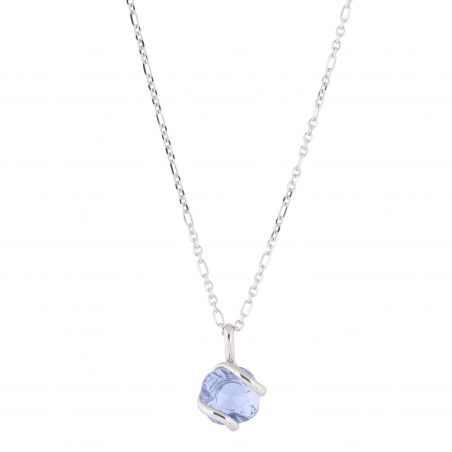 Marazzini ovale Swarovski kristal ketting Fuschia Doppio Cerchio