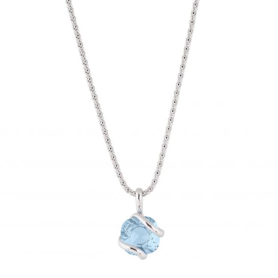 Marazzini ovale Swarovski kristal ketting Fuschia Doppio Cerchio