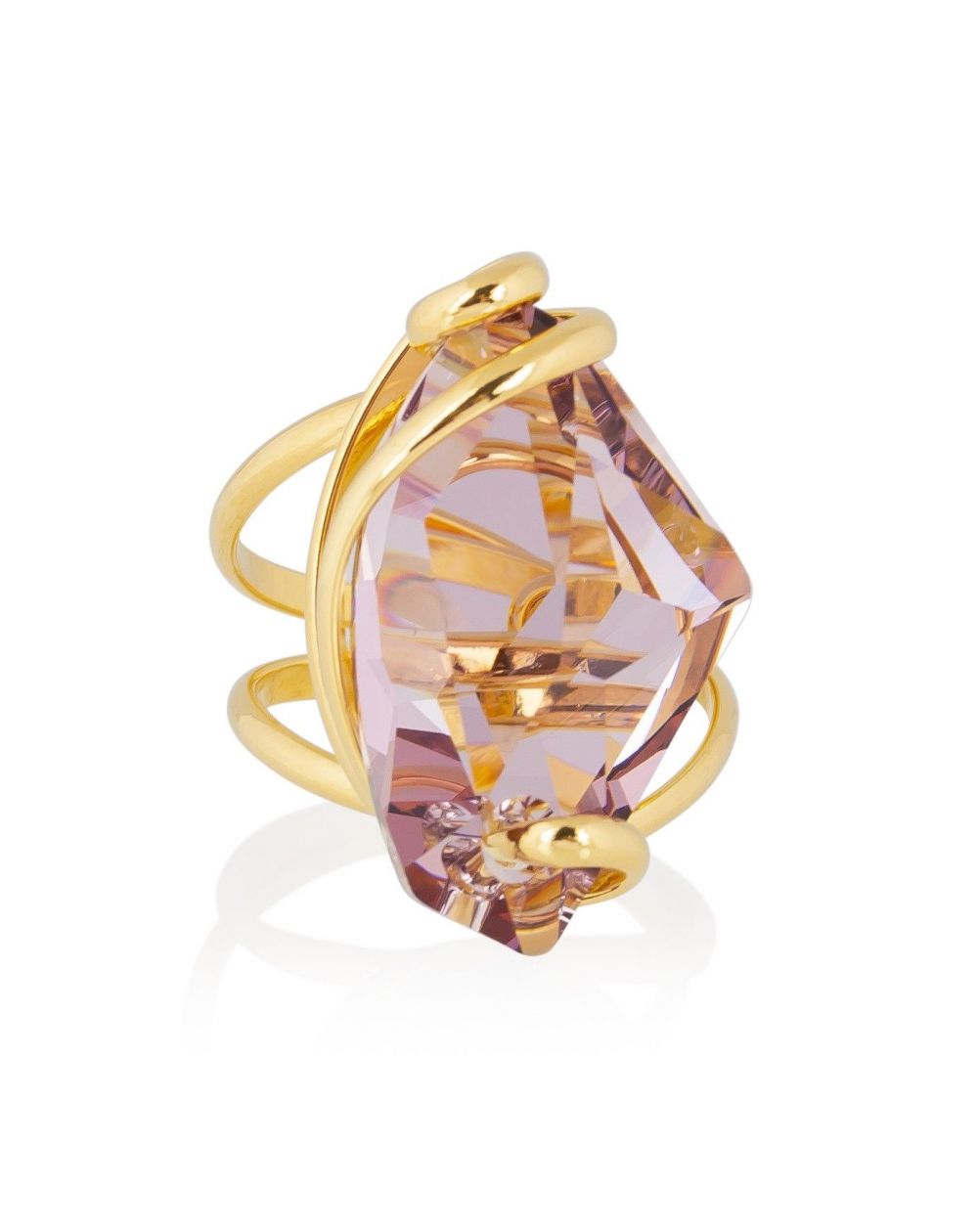 Ring Marazzini Swarovski Kristal Ovaal Licht Turkoois