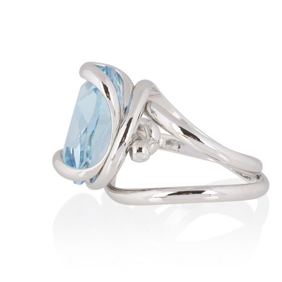 Ring Marazzini Swarovski Kristal Ovaal Licht Turkoois