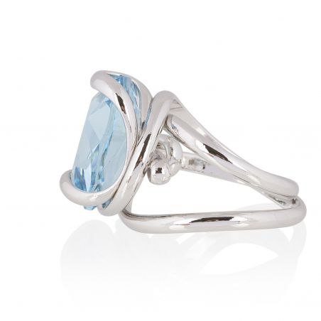 Ring Marazzini Swarovski Kristal Ovaal Licht Turkoois