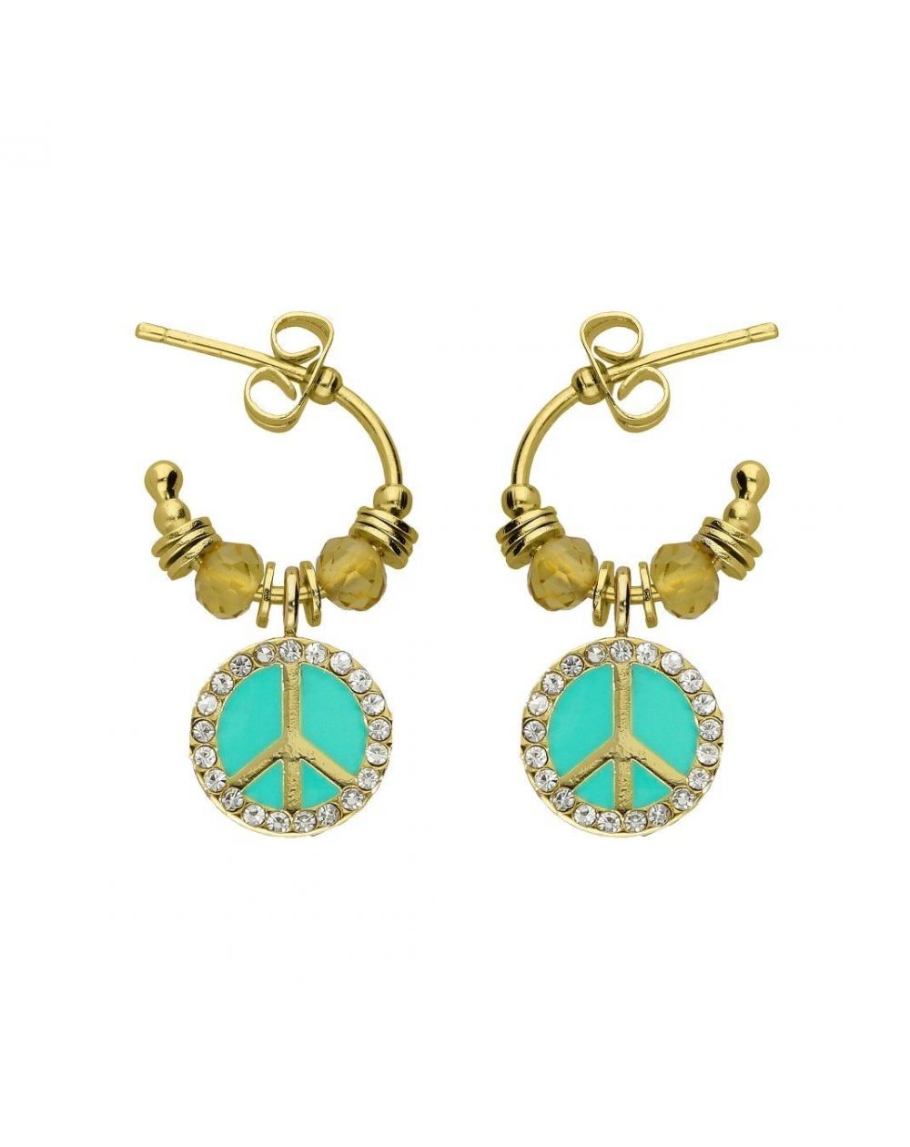 Boucles d'oreilles Hipanema Hayley Turquoise - Marque Hipanema
